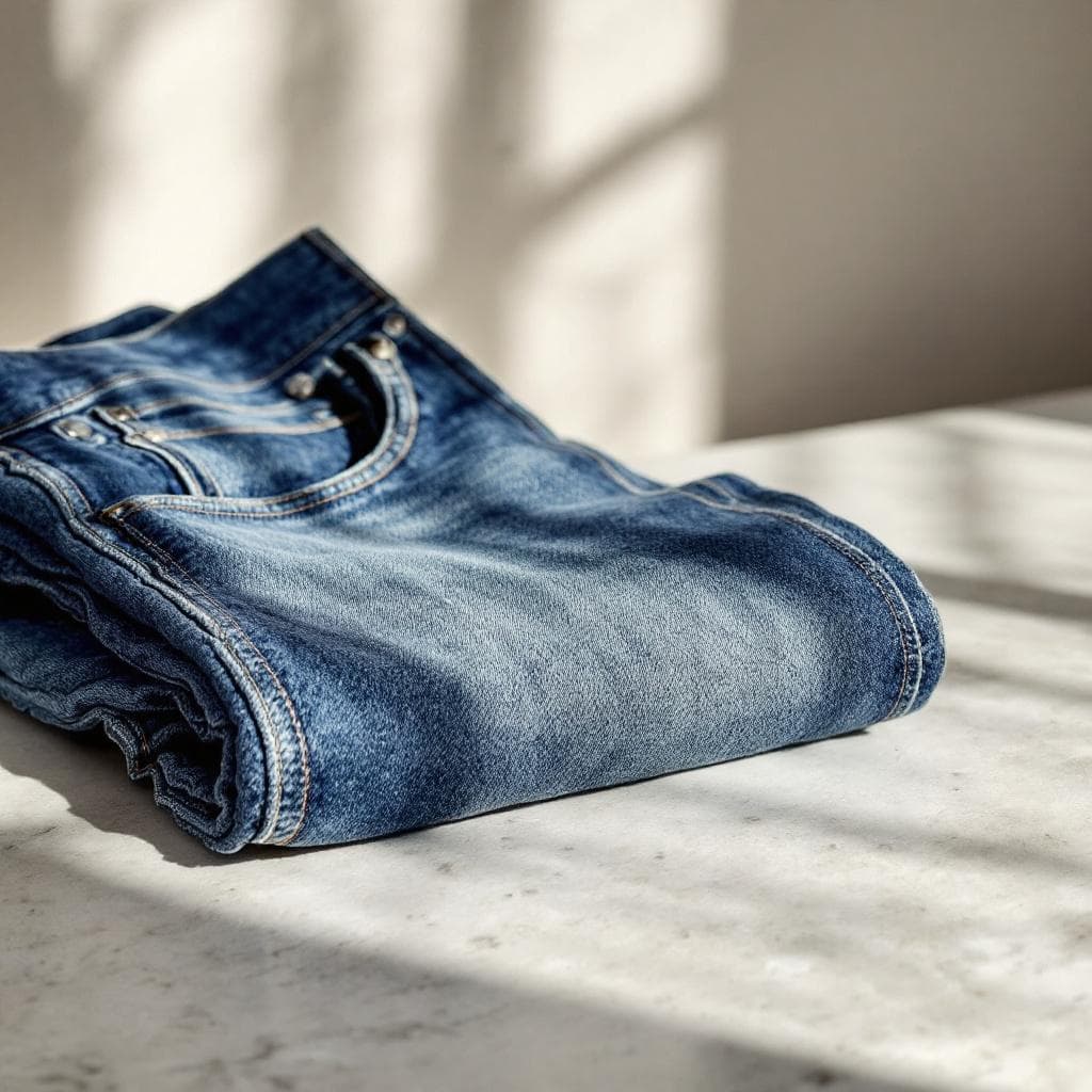 High-Rise Straight Denim