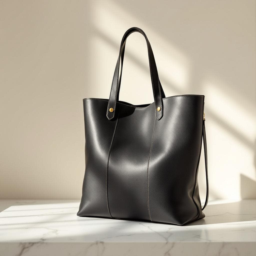 Structured Leather Tote