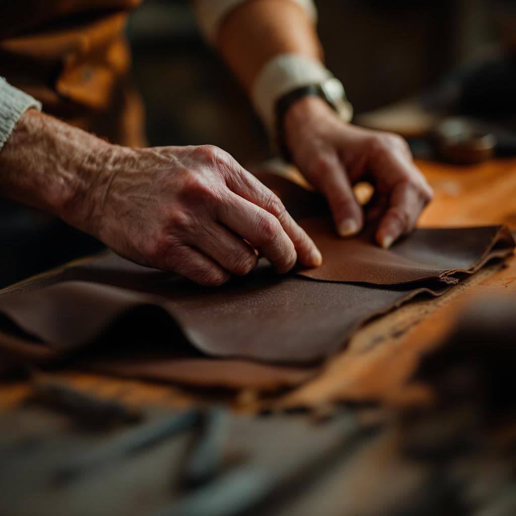 Artisan crafting Maison Noir garments