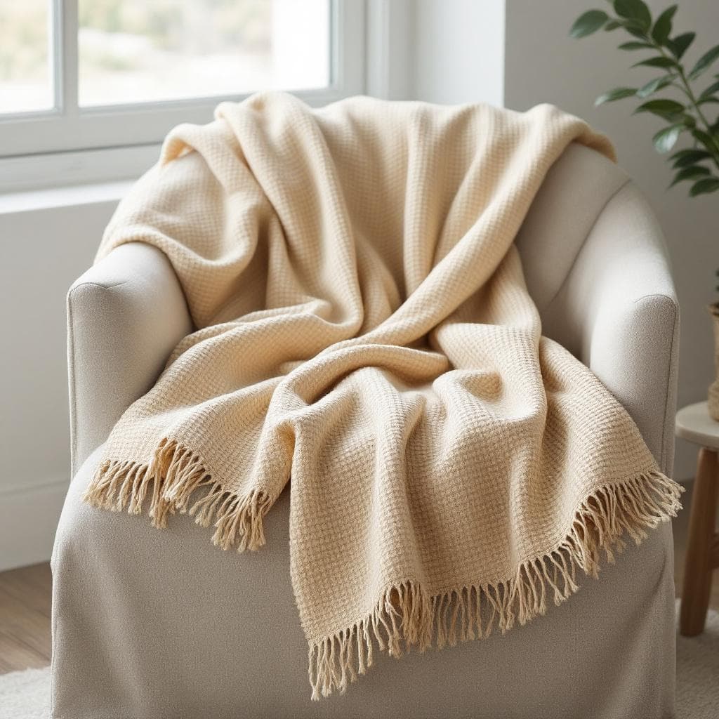 Waffle-Weave Throw